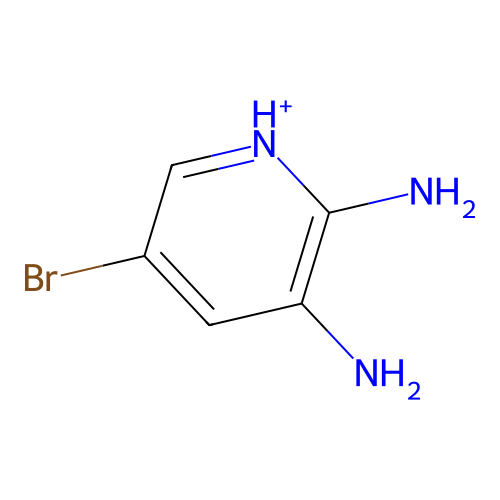 5-Bromopyridin-1-ium-2,3-diamine structure