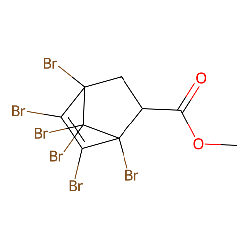 Methyl 1,4,5,6,7,7-hexabromobicyclo[2.2.1]hept-5-ene-2-carboxylate structure