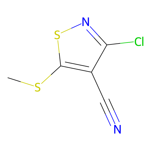 3-Chloro-5-(methylsulfanyl)-1,2-thiazole-4-carbonitrile structure