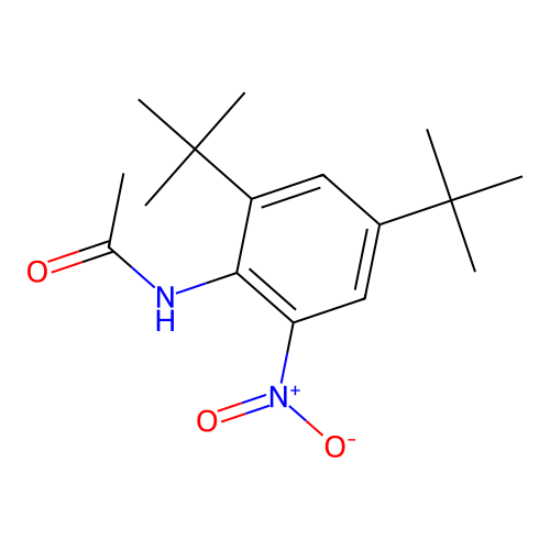N-{2,4-ditert-butyl-6-nitrophenyl}acetamide structure