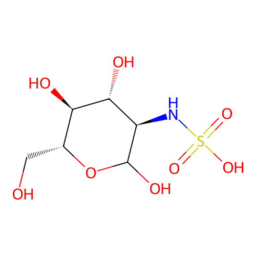 N-sulfo-D-glucosamine structure