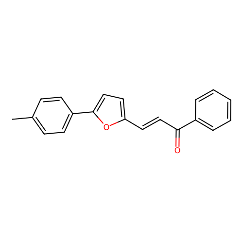 1-Phenyl-3-(5-p-tolyl-furan-2-yl)-propenone structure
