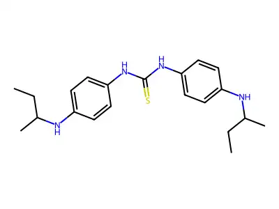 1,3-Bis[4-(butan-2-ylamino)phenyl]thiourea structure