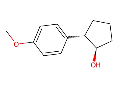 2-(4-Methoxyphenyl)cyclopentanol structure