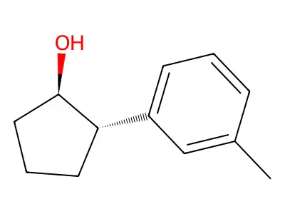 2-(3-Methylphenyl)cyclopentan-1-ol structure