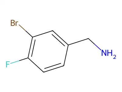 (3-Bromo-4-fluorophenyl)methanamine structure