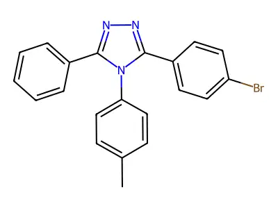 3-(4-Bromophenyl)-5-phenyl-4-(p-tolyl)-4H-1,2,4-triazole structure