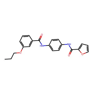 N-[4-[(3-propoxybenzoyl)amino]phenyl]furan-2-carboxamide structure