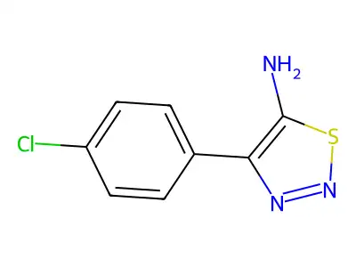 4-(4-Chlorophenyl)-1,2,3-Thiadiazol-5-Amine structure