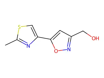 [5-(2-Methyl-1,3-Thiazol-4-Yl)-3-Isoxazolyl]Methanol structure