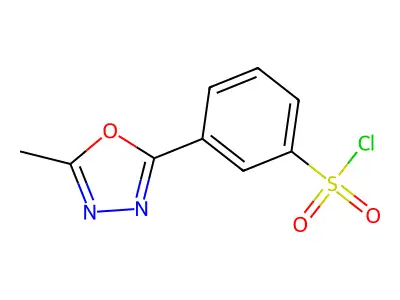 3-(5-methyl-1,3,4-oxadiazol-2-yl)benzenesulfonyl Chloride structure