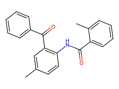 N-(2-benzoyl-4-methylphenyl)-2-methylbenzamide structure