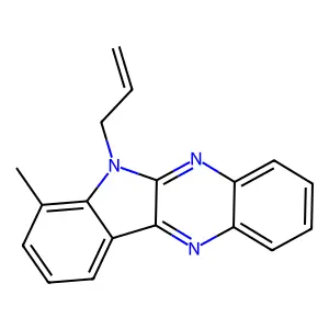 6-allyl-7-methyl-6H-indolo[2,3-b]quinoxaline structure