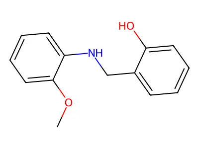 2-{[(2-Methoxyphenyl)amino]methyl}phenol structure