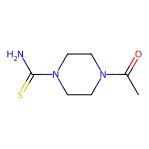 4-Acetylpiperazine-1-carbothioamide structure