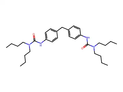 4,4'-Methylenebis(1,1-dibutyl-3-phenylurea) structure
