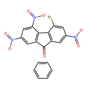 Benzene;4-bromo-2,5,7-trinitrofluoren-9-one structure