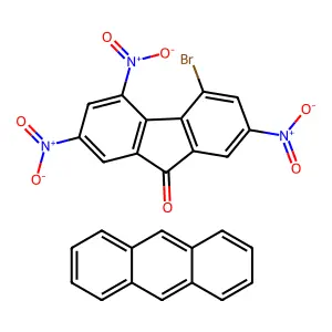 Anthracene;4-bromo-2,5,7-trinitrofluoren-9-one structure