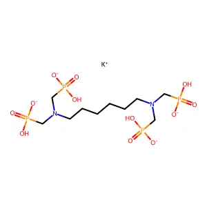 Hexamethylenediamine tetra(methylenephosphonic acid), potassium salt structure