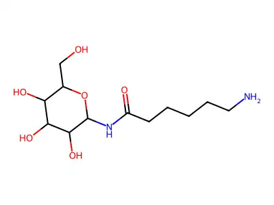 6-amino-N-[3,4,5-trihydroxy-6-(hydroxymethyl)oxan-2-yl]hexanamide structure