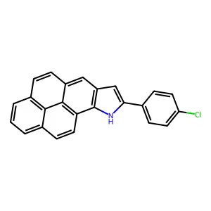 8-(4-Chlorophenyl)-9h-phenaleno[1,9-fg]indole structure