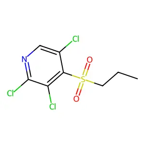 2,3,5-Trichloro-4-(propylsulfonyl)pyridine structure