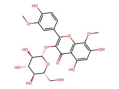 Limocitrin 3-O-beta-D-glucopyranoside structure