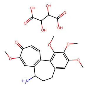 (7S)-7-amino-1,2,3,9-tetramethoxy-6,7-dihydro-5H-benzo[a]hep structure