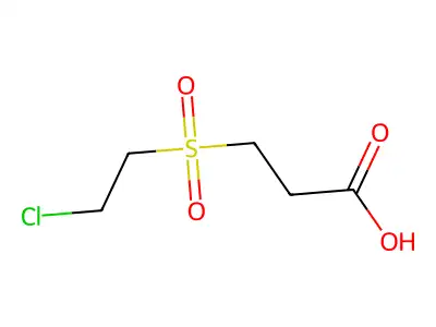 3-(2-Chloroethanesulfonyl)propanoic acid structure
