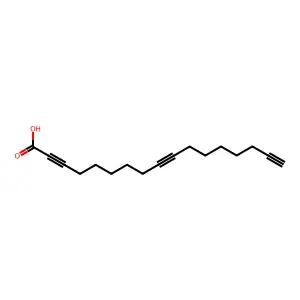 Heptadeca-2,9,16-triynoic acid structure