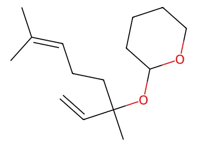 2H-Pyran, 2-[(1-ethenyl-1,5-dimethyl-4-hexenyl)oxy]tetrahydro- structure