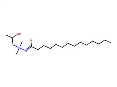 1-[Dimethyl-(tetradecanoylamino)azaniumyl]propan-2-olate structure