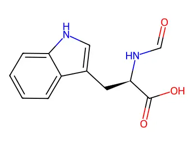 Formyl-d-tryptophan structure