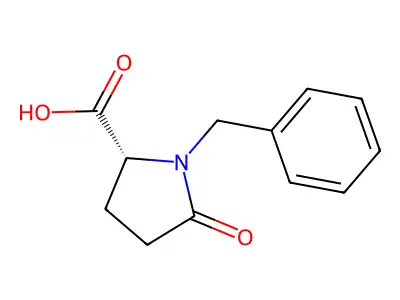 1-Benzyl-5-oxopyrrolidine-2-carboxylic acid structure