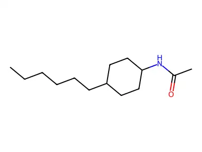N-(4-己基-1-环己基)乙酰胺 structure