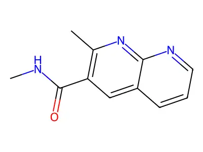 N,2-dimethyl-1,8-naphthyridine-3-carboxamide structure