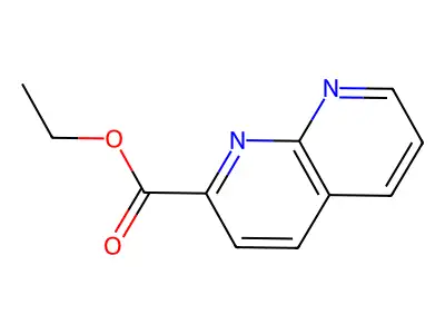 Ethyl 1,8-naphthyridine-2-carboxylate structure