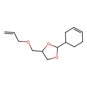 1,3-Dioxolane, 2-(3-cyclohexen-1-yl)-4-[(2-propenyloxy)methyl]- structure