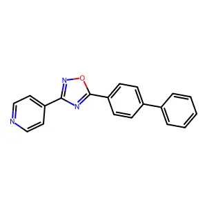 5-(4-Phenylphenyl)-3-pyridin-4-yl-1,2,4-oxadiazole structure
