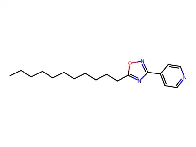 Pyridine, 4-(5-undecyl-1,2,4-oxadiazol-3-yl)- structure