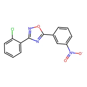 3-(2-Chlorophenyl)-5-(3-nitrophenyl)-1,2,4-oxadiazole structure