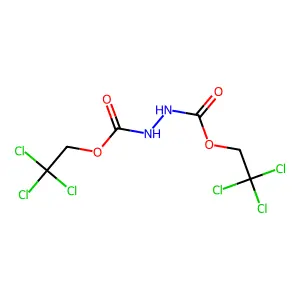 Bis(2,2,2-trichloroethyl) hydrazine-1,2-dicarboxylate structure