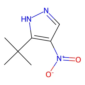 3-(tert-butyl)-4-nitro-1H-pyrazole structure