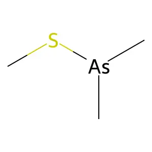 Dimethyl methylthioarsine structure