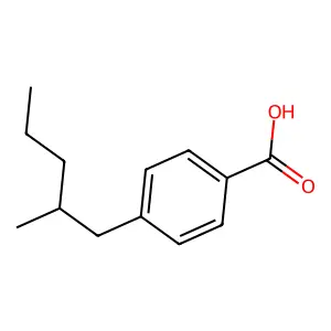 4-(2-甲基戊基)苯甲酸 structure