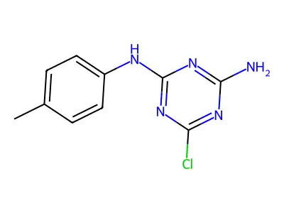 6-chloro-2-N-(4-methylphenyl)-1,3,5-triazine-2,4-diamine structure