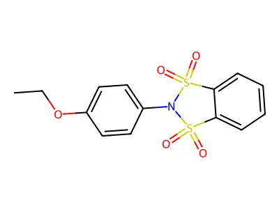 2-(4-Ethoxyphenyl)benzo[d][1,3,2]dithiazole 1,1,3,3-tetraoxide structure