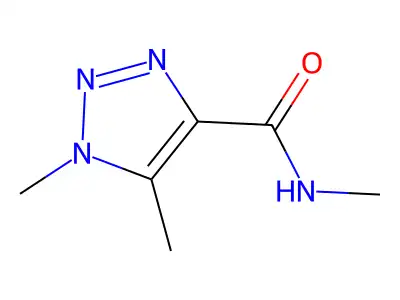 N,1,5-Trimethyl-1H-1,2,3-triazole-4-carboxamide structure