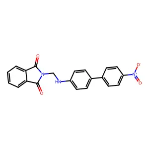 2-[[4-(4-Nitrophenyl)anilino]methyl]isoindole-1,3-dione structure