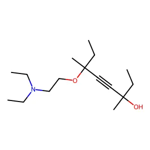 6-[2-(Diethylamino)ethoxy]-3,6-dimethyloct-4-yn-3-ol structure